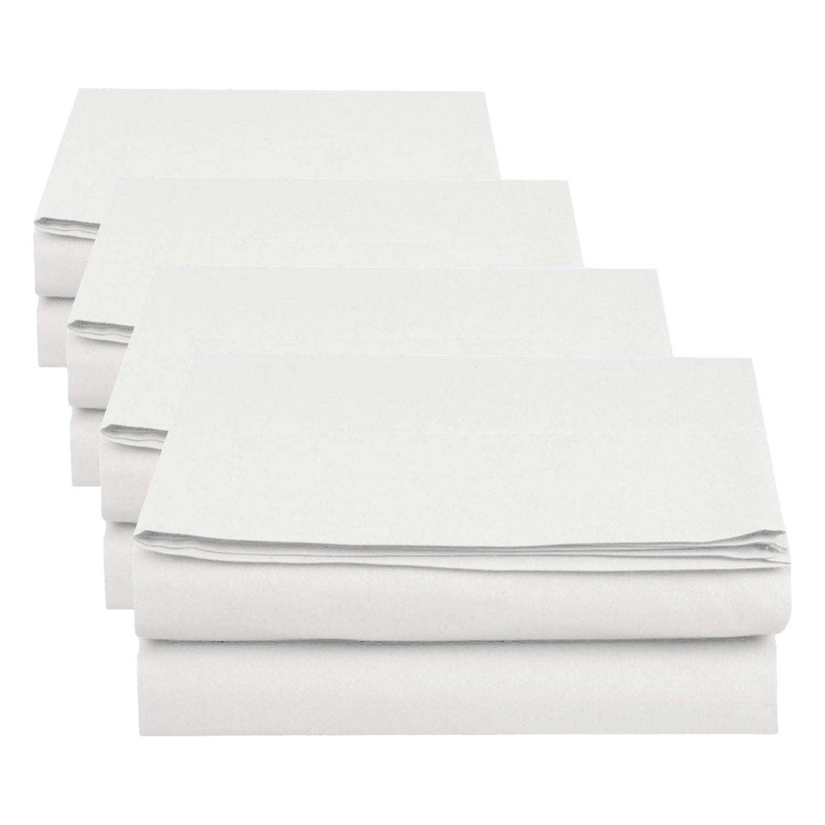 Elegant Comfort Premium Hotel Quality 1-Piece Flat Sheet, Luxury and Softest 1500 Thread Count Egyptian Quality Bedding Flat Sheet, King, White