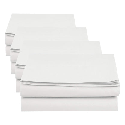 Elegant Comfort Premium Hotel Quality 1-Piece Flat Sheet, Luxury and Softest 1500 Thread Count Egyptian Quality Bedding Flat Sheet, King, White