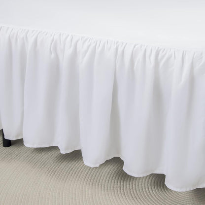 Bed Skirt Queen Size Ruffled Bed Skirt with Split Corners