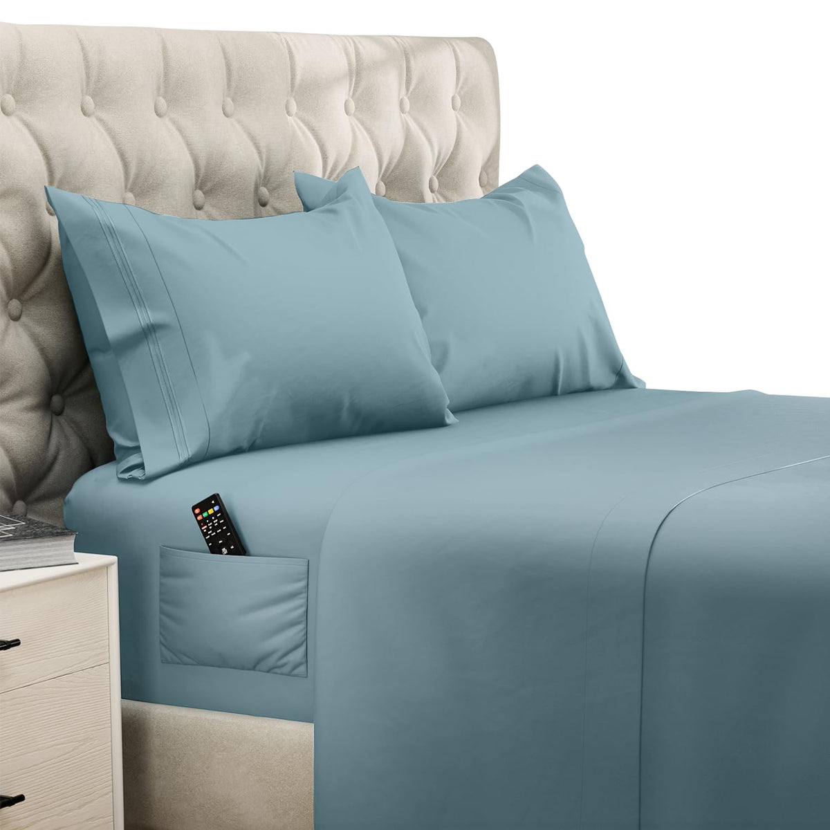 DREAMCARE King Size Sheets Set - King - Extra Deep - Gray