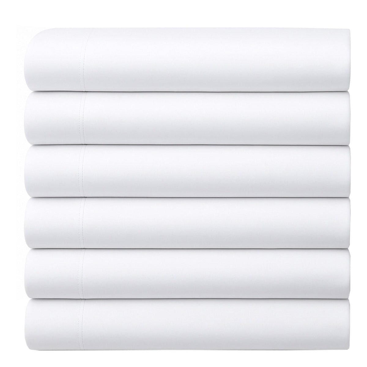 GOLD TEXTILES Queen Flat Sheet 6 Pack – Brushed Microfiber Top Sheets for Home, Hotel & Hospitality – Soft, Durable & Shrink-Resistant Flat Sheets, Easy-Care Bedding (6, Black, Queen)