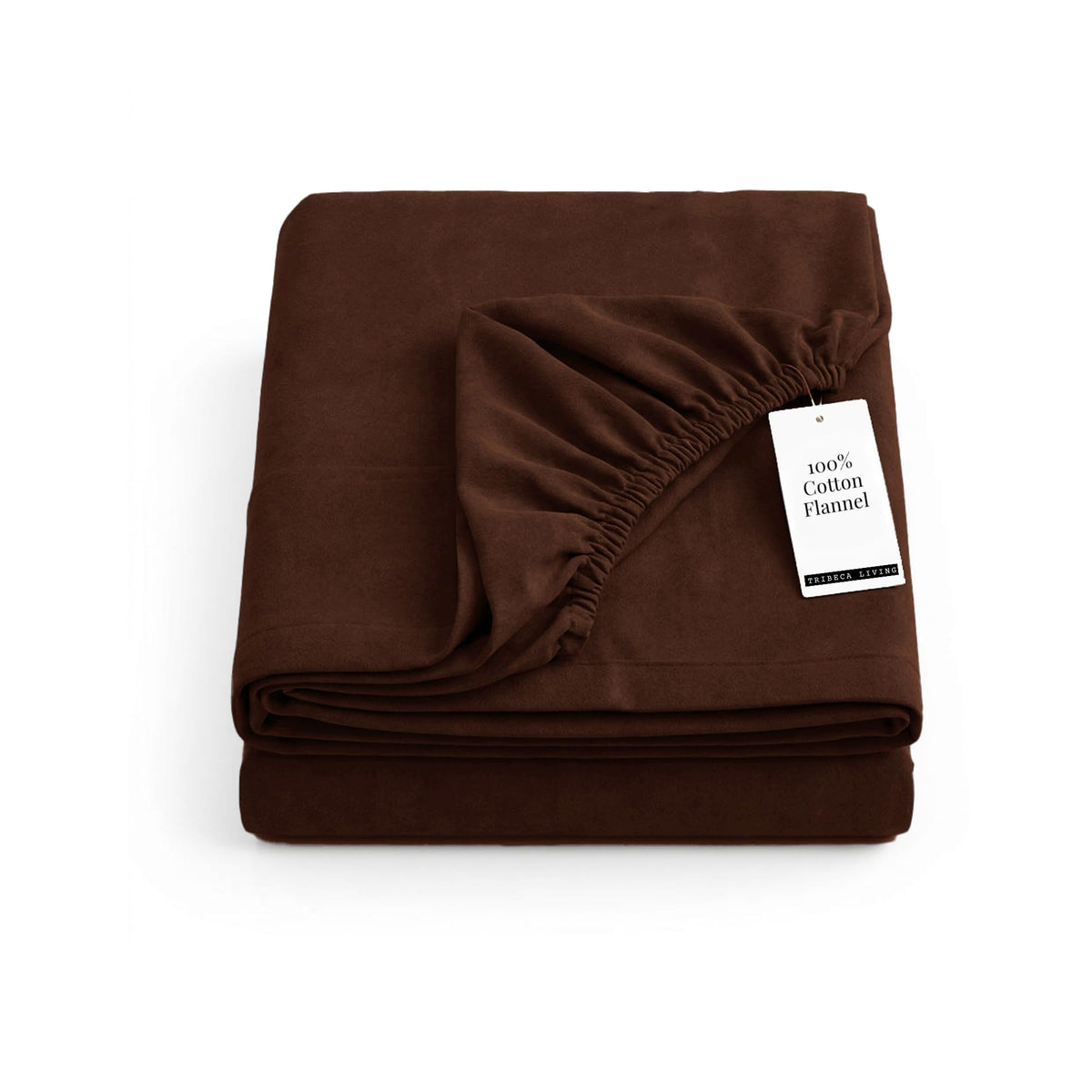 Tribeca Living King Cotton Flannel Flat Sheet Only 170-GSM - Oversized 112 x 106 Inch Dimensions for Generous Bed Coverage - Soft Breathable Bedding in Lavender