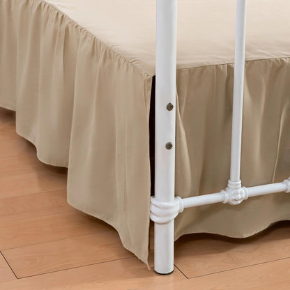 Bed Skirt Queen Size Ruffled Bed Skirt with Split Corners
