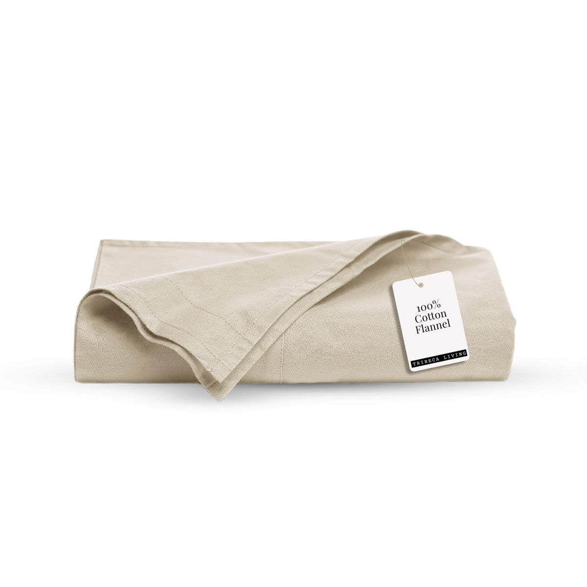 Tribeca Living King Cotton Flannel Flat Sheet Only 170-GSM - Oversized 112 x 106 Inch Dimensions for Generous Bed Coverage - Soft Breathable Bedding in Lavender