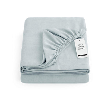 Tribeca Living King Cotton Flannel Flat Sheet Only 170-GSM - Oversized 112 x 106 Inch Dimensions for Generous Bed Coverage - Soft Breathable Bedding in Lavender