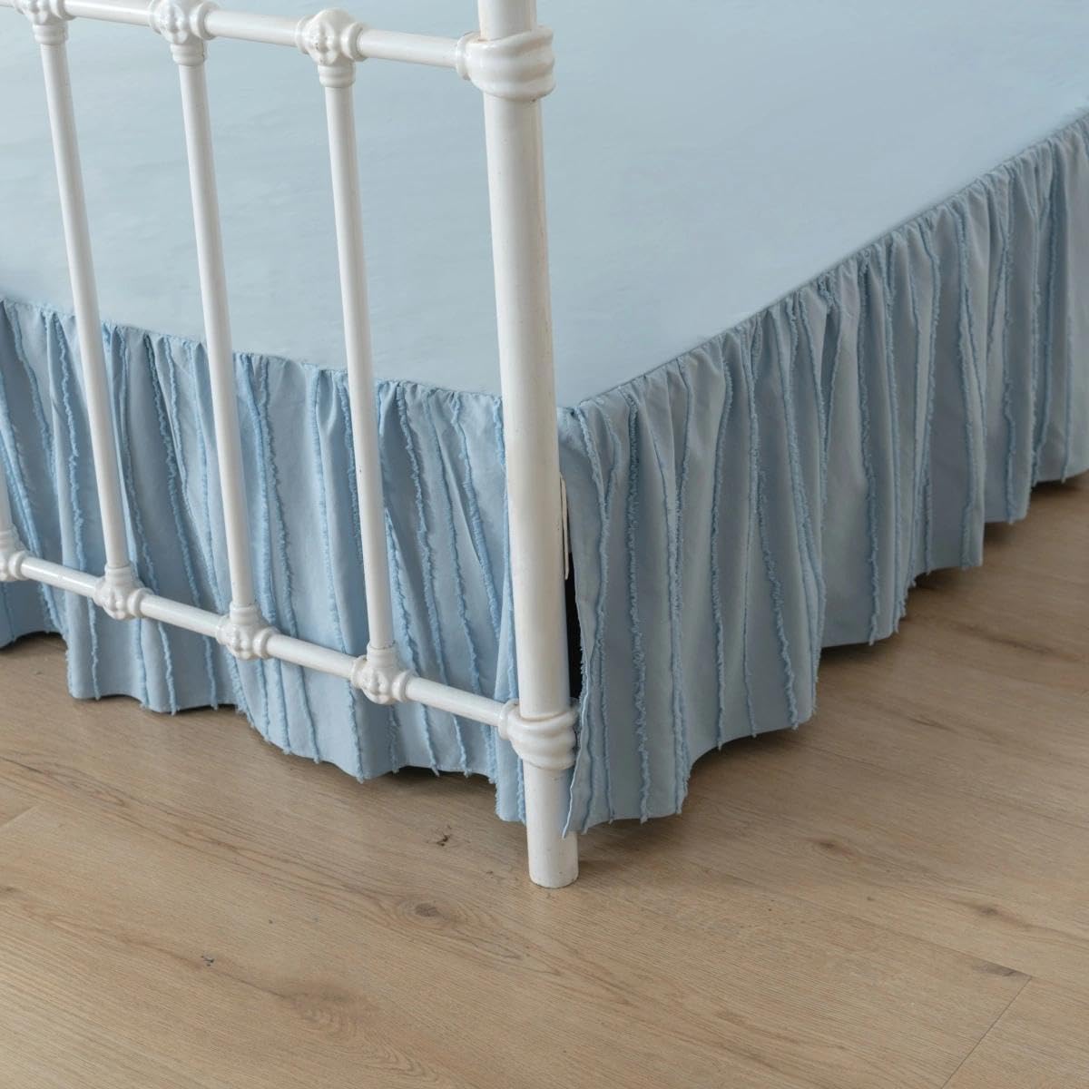 Bed Skirt Full Size, Ruffled Bed Skirts 14 Inch Drop, White