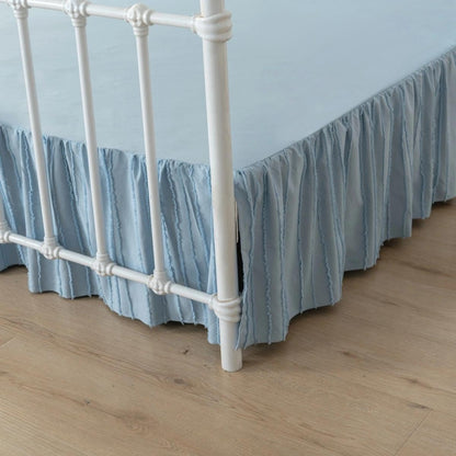 Bed Skirt Full Size, Ruffled Bed Skirts 14 Inch Drop, White