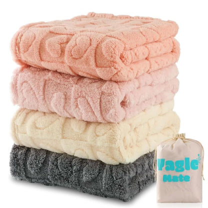 4 Pcs Baby Blankets, Fluffy Small Crib Baby Blankets for Boys, Fleece Checkered Blanket, Toddler Receiving Blankets 30×40