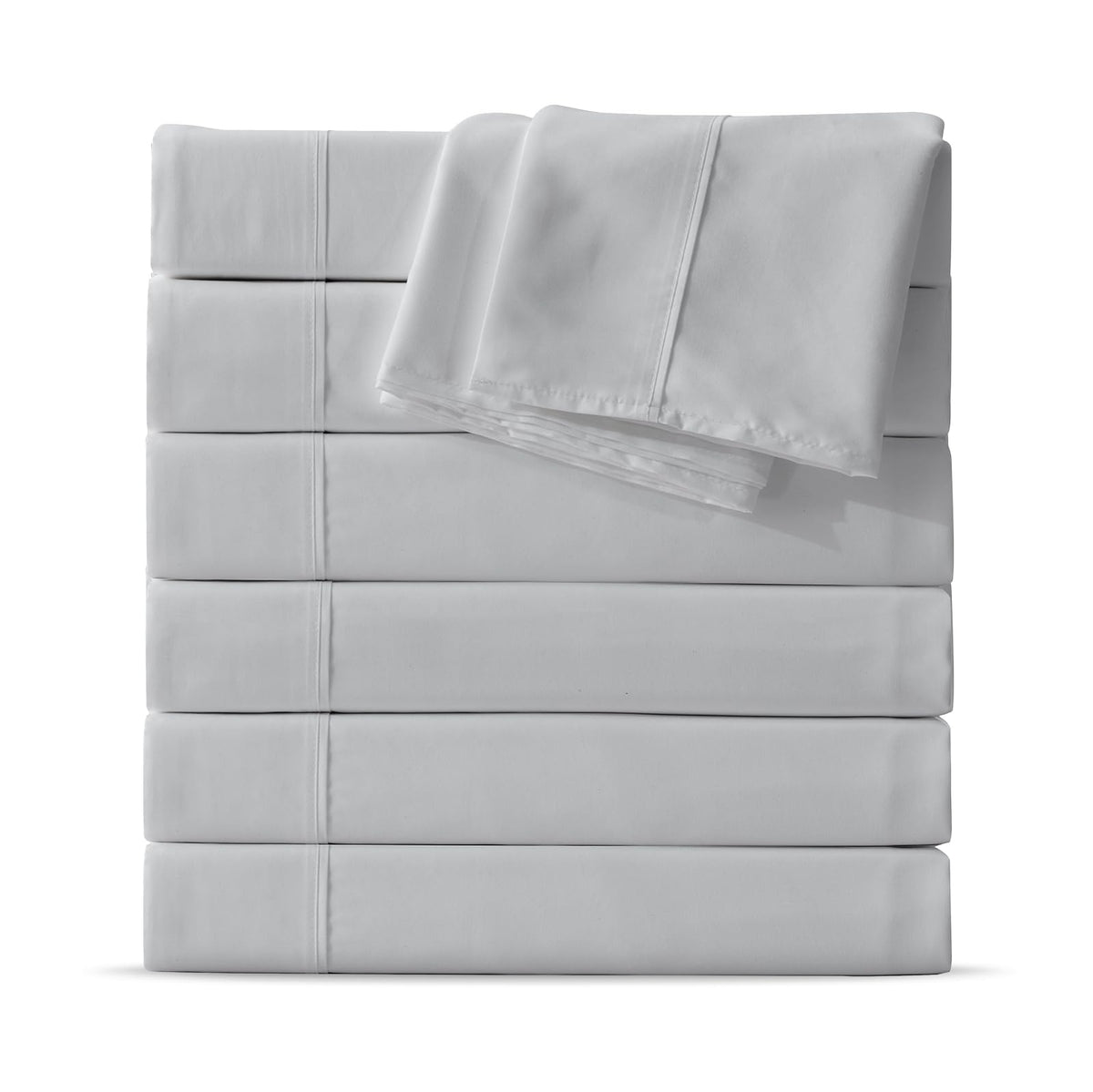 Maple&Stone Twin Flat Sheets Only Bulk Pack of 6 Wholesale Bedding White