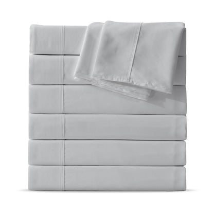 Maple&Stone Twin Flat Sheets Only Bulk Pack of 6 Wholesale Bedding White