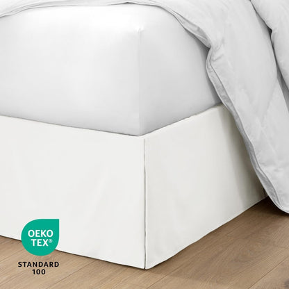 Bare Home Bed Skirt 15-Inch Drop 1800 Ultra-Soft (Queen, Antique White)
