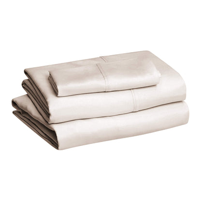 Amazon Basics Lightweight Breathable Wrinkle-Free Brushed Microfiber 3-Piece Bed Sheet Set with 14-Inch Deep Pockets, Twin, Bright White, Solid