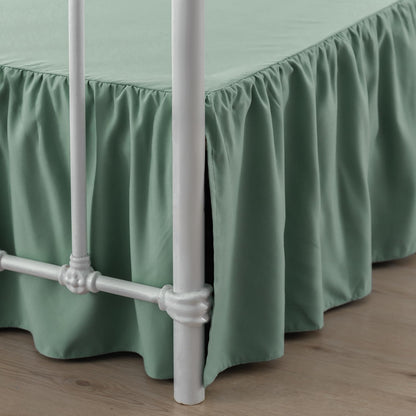Bed Skirt Queen Size Ruffled Bed Skirt with Split Corners