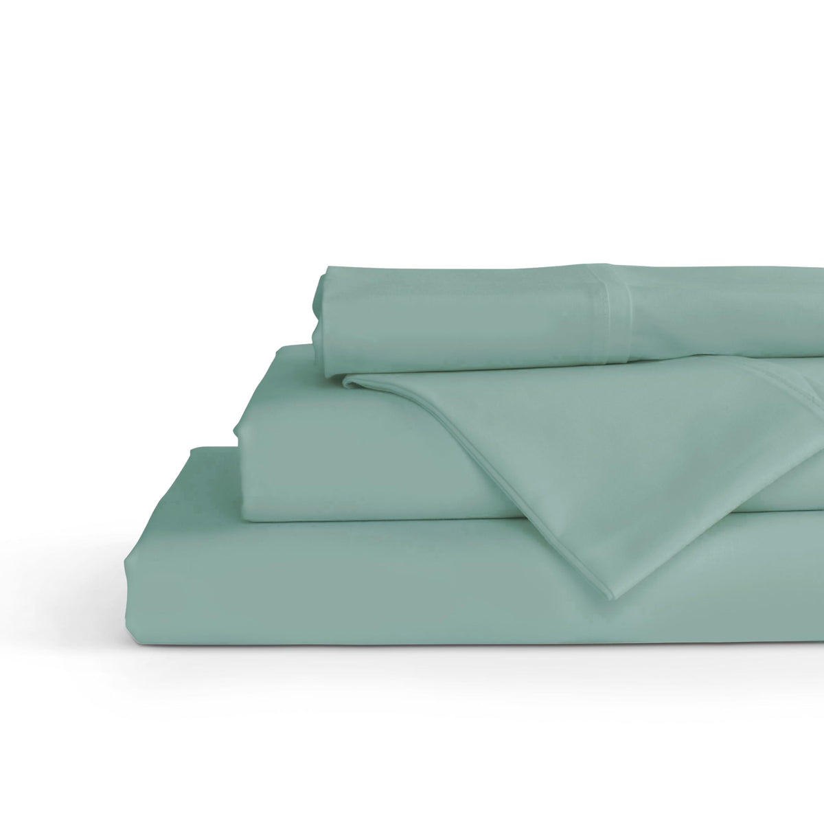 Linen Home 100% Cotton Percale Sheets Queen Size 4 Pc Cooling Set - White