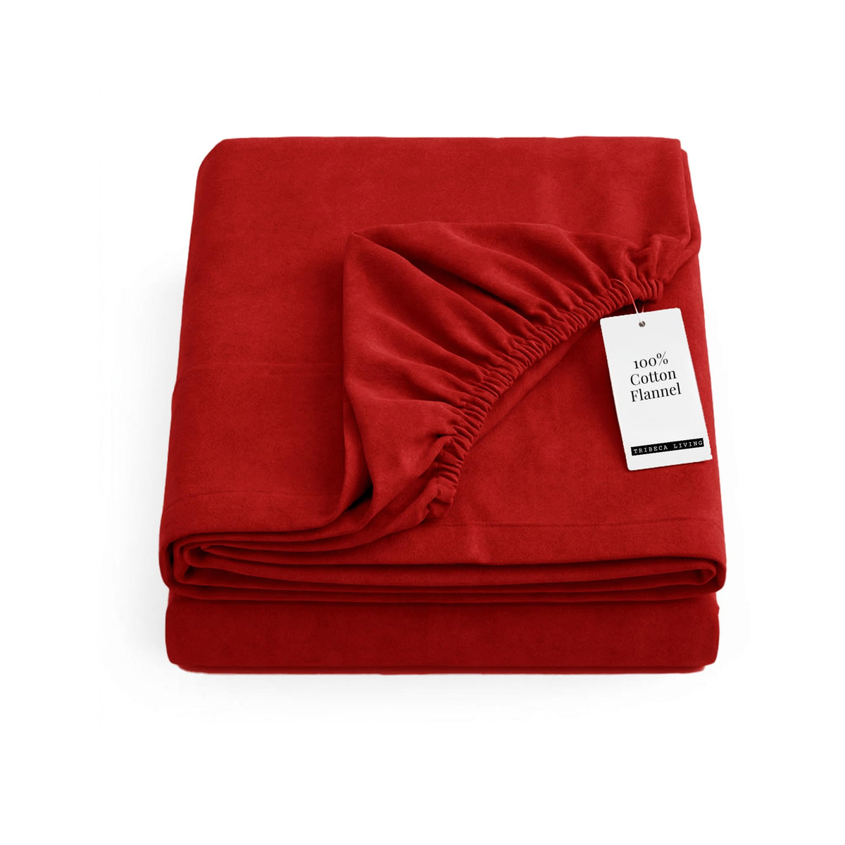 Tribeca Living King Cotton Flannel Flat Sheet Only 170-GSM - Oversized 112 x 106 Inch Dimensions for Generous Bed Coverage - Soft Breathable Bedding in Lavender