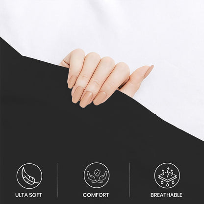 GOLD TEXTILES Queen Flat Sheet 6 Pack – Brushed Microfiber Top Sheets for Home, Hotel & Hospitality – Soft, Durable & Shrink-Resistant Flat Sheets, Easy-Care Bedding (6, Black, Queen)