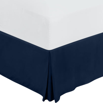 Queen Size Pleated Bed Skirt, Hides Under-Bed Storage 16 Inch Drop, Grey