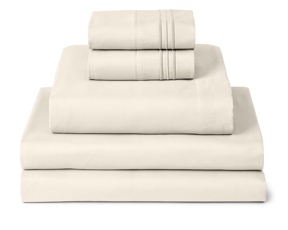 Mellanni Iconic 4-Piece, Ultra Soft Sheet Set (Queen, White)
