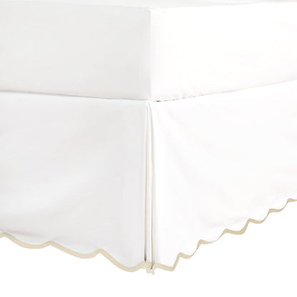 HIG Chic 14'' Queen BedSkirts Scallop Edge Pleated Dust Ruffle