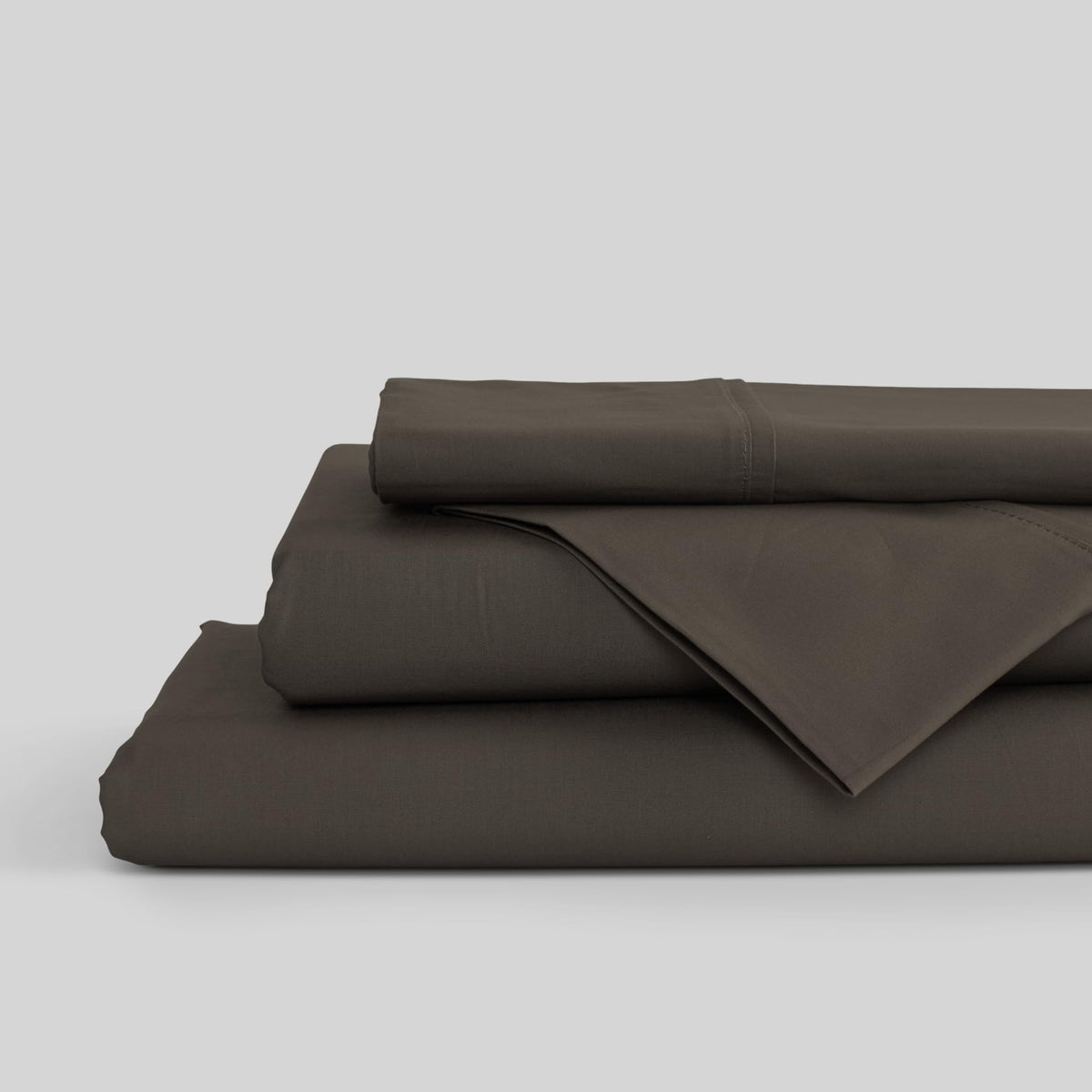 Linen Home 100% Cotton Percale Sheets Queen Size 4 Pc Cooling Set - White
