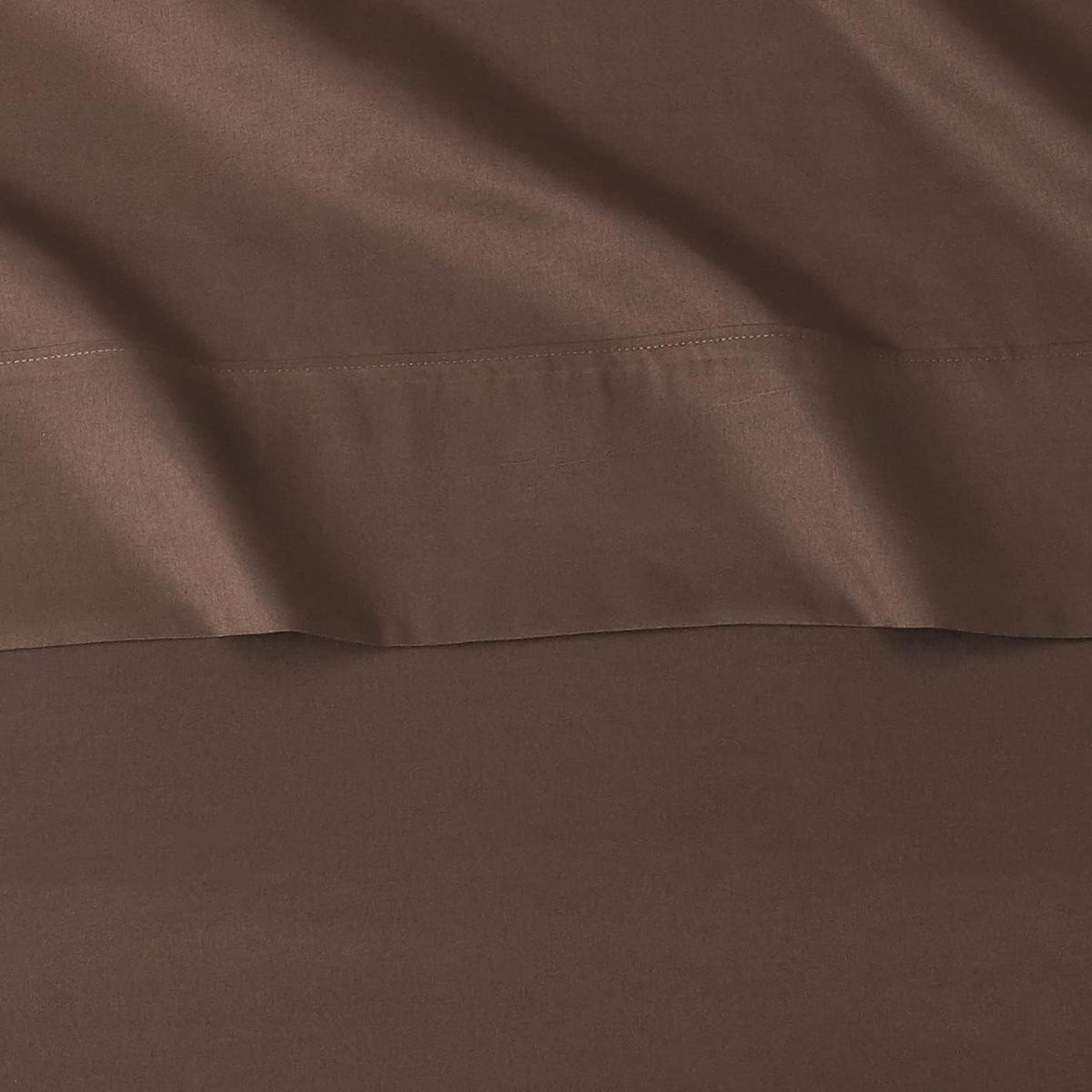 Amazon Basics Lightweight Super Soft Easy Care Wrinkle Free Microfiber 3 Piece Bed Sheet Set with 14-Inch Deep Pockets, Twin, Chocolate, Solid