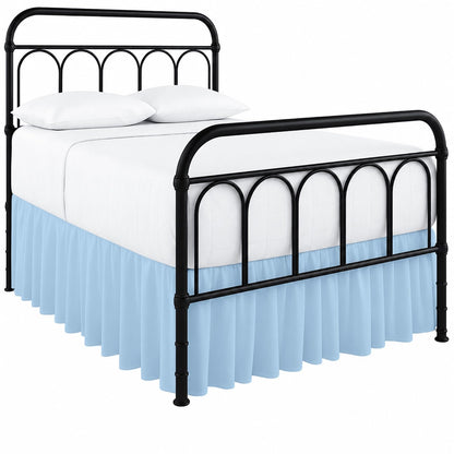 Cottingon Dorm Bed Skirt Twin XL 36" with Split Corners, 100% Microfiber Soft and Stylish, College Room Essential, Extra Long Dust Ruffle for Extended Beds, White