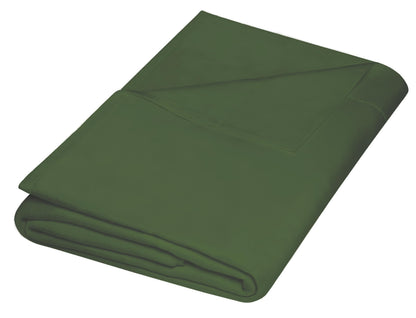 ZPECC Twin Flat Sheets Only White 6 Pack, Color-Coded Hem Threads