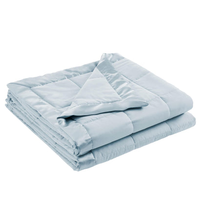 Madison Park Down Alternative Queen Blanket for Bed, Satin Trim, Grey