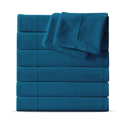 Maple&Stone Twin Flat Sheets Only Bulk Pack of 6 Wholesale Bedding Black