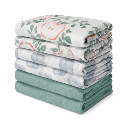 GLLQUEN BABY Receiving Blankets Boy Muslin Swaddle Blankets for Newborn