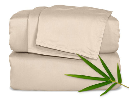 King Sheets by Pure Bamboo, Genuine 100% Organic Viscose Derived from Bamboo Bed Sheet Set, Soft & Cooling, Double Stitching, 2 Year Quality Promise (King, White)