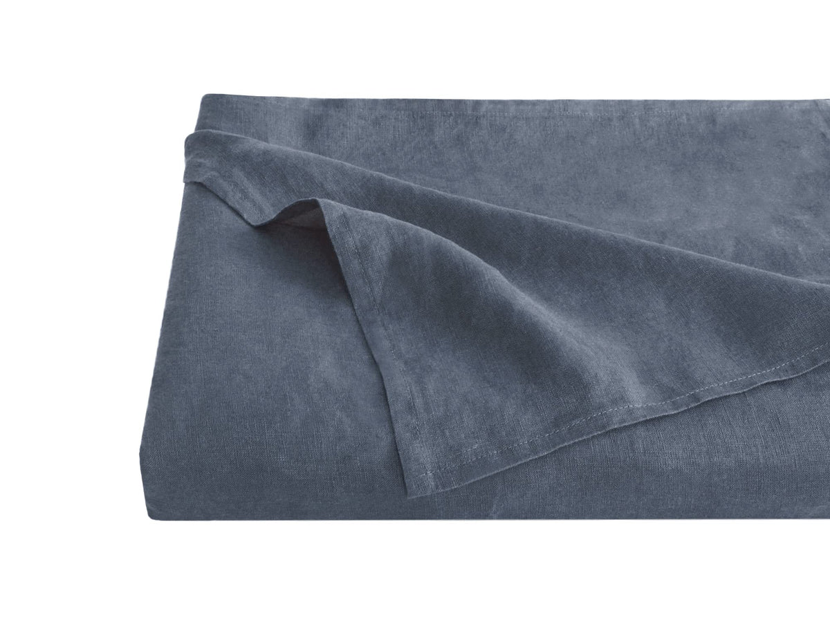 S VICTORY SYMBOL 100% Organic Linen Flat Sheet 1 Piece-Stone Washed French Flax Twin Size Bedding,Soft Flat Top Sheet Breathable(66"x96",Creamy White)
