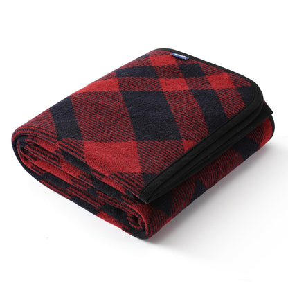 ACUSHLA Merino Wool Camping Blanket Warm Outdoor Travel Throw,Morocco Grey