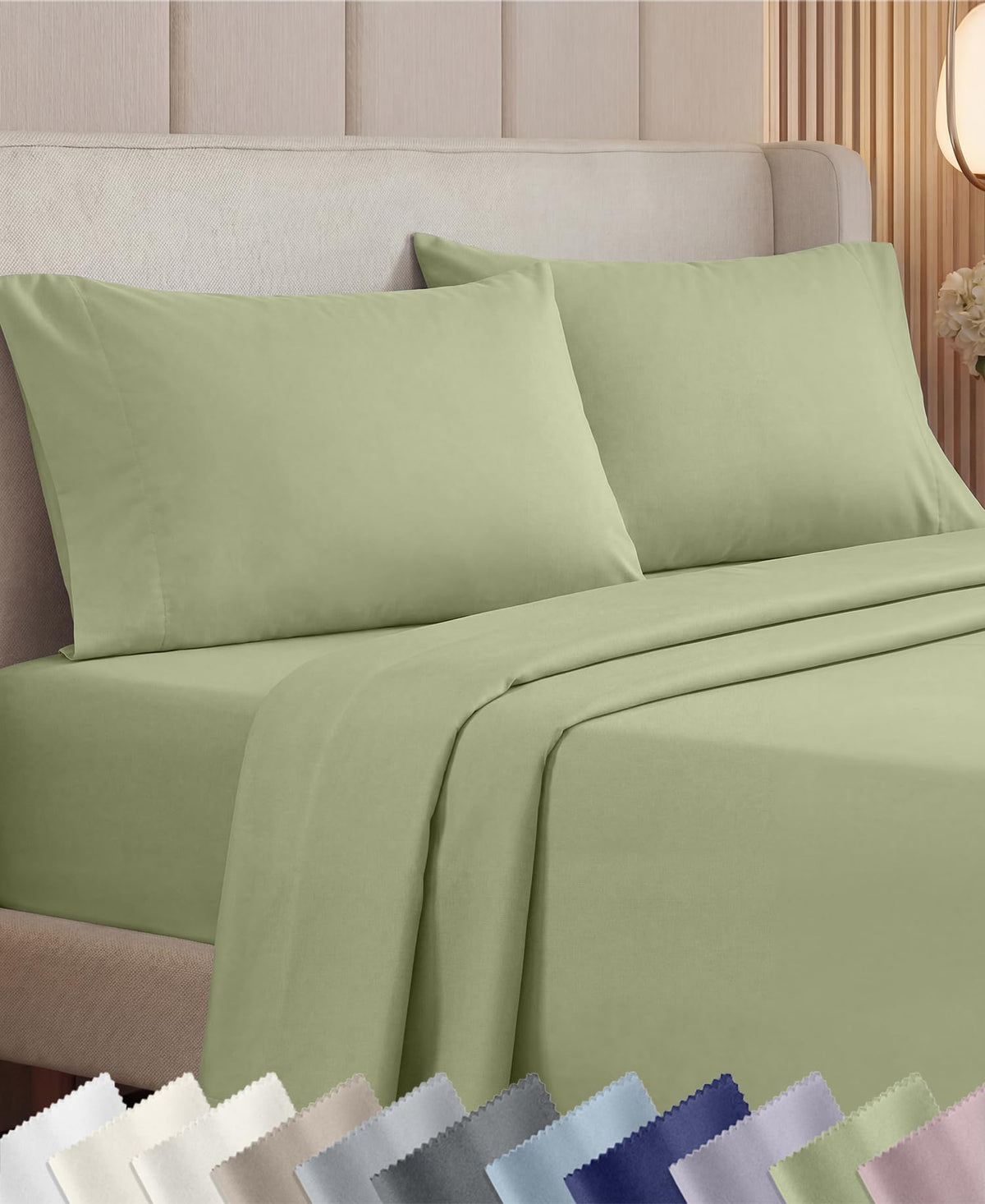 California Design Den Luxury 1000 Thread Count King Size Sheets Set