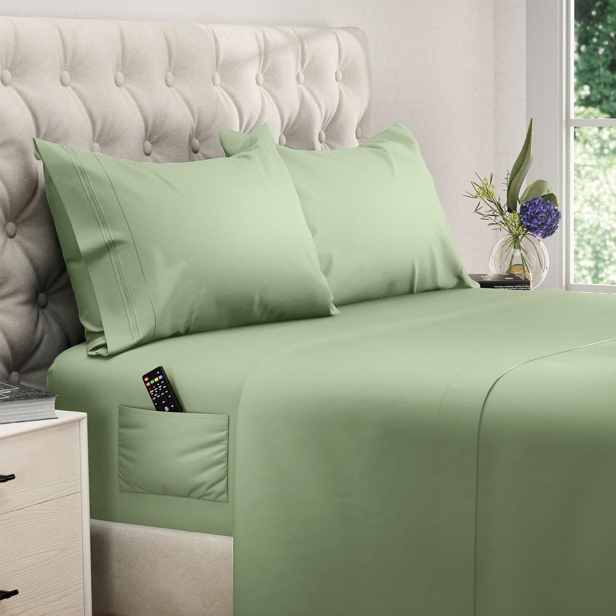 DREAMCARE King Size Sheets Set - King - Extra Deep - Gray
