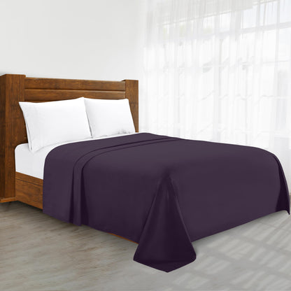 Luxury Flat Sheet on Amazon Elegant Comfort Wrinkle-Free 1500 Premier Hotel Quality 1-Piece Flat Sheet, Queen Size, White