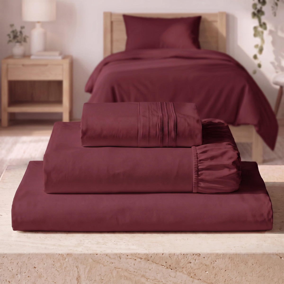 Mellanni Iconic 4-Piece, Ultra Soft Sheet Set (Queen, White)