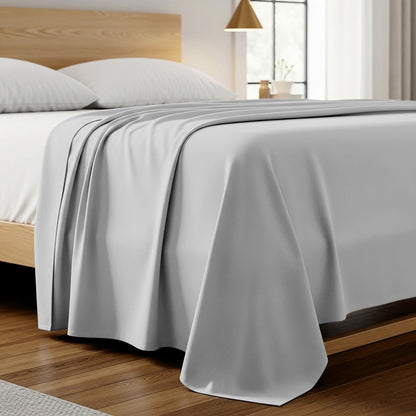 Mellanni King Size Flat Sheet - Iconic Collection Bedding