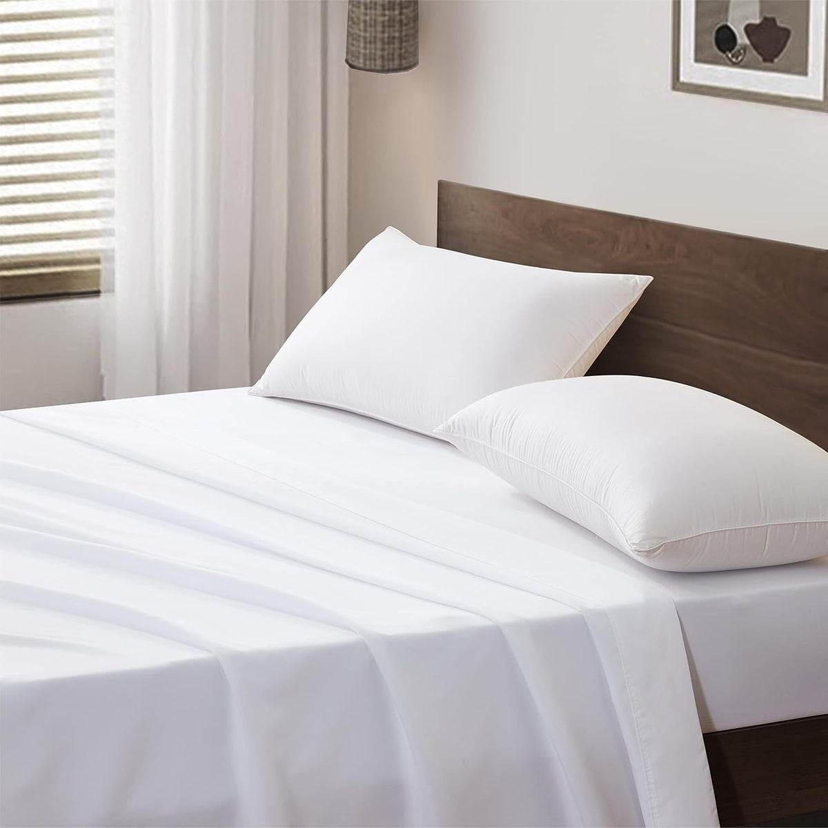Maple&Stone Twin Flat Sheets Only Bulk Pack of 6 Wholesale Bedding White