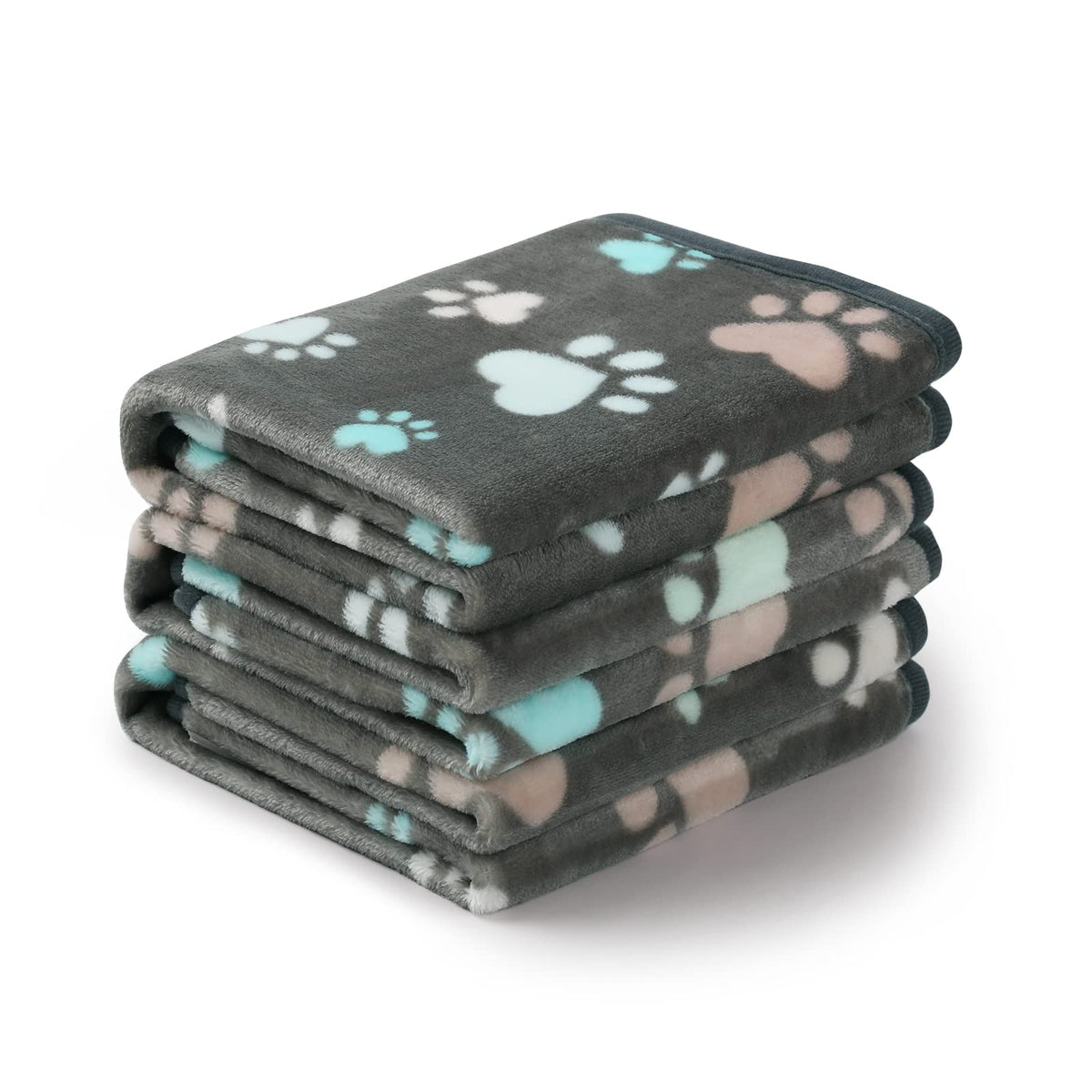 Luciphia Dog Blanket 3 Pack, Soft Cozy Fleece Throw for Puppy Cat,23"x16"