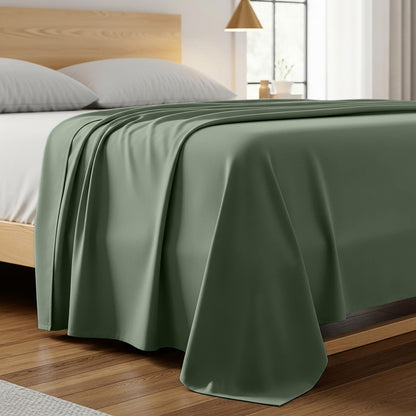 Mellanni King Size Flat Sheet - Iconic Collection Bedding