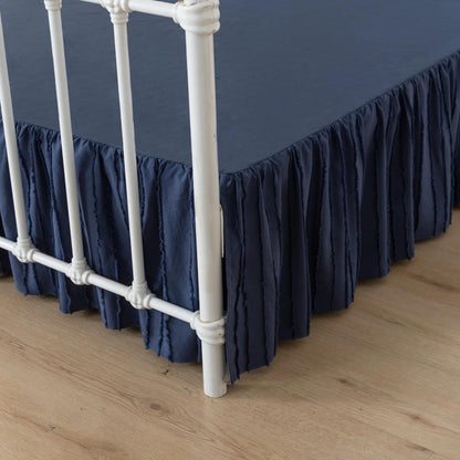 Bed Skirt Full Size, Ruffled Bed Skirts 14 Inch Drop, White