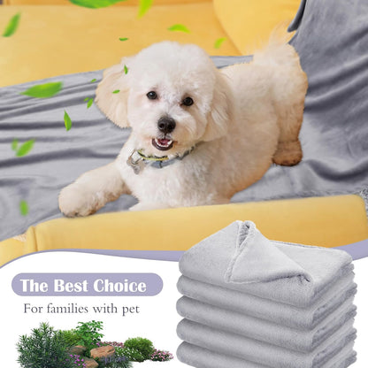 Breling 10 Pcs Cot Blanket Toddler Daycare Nap Blanket for Kids 39 x 47 Inch Fleece Baby Warm Fluffy Cozy Rest Time Supplies for Classroom, Preschool, Daycare or Nursery(Dark Gray)