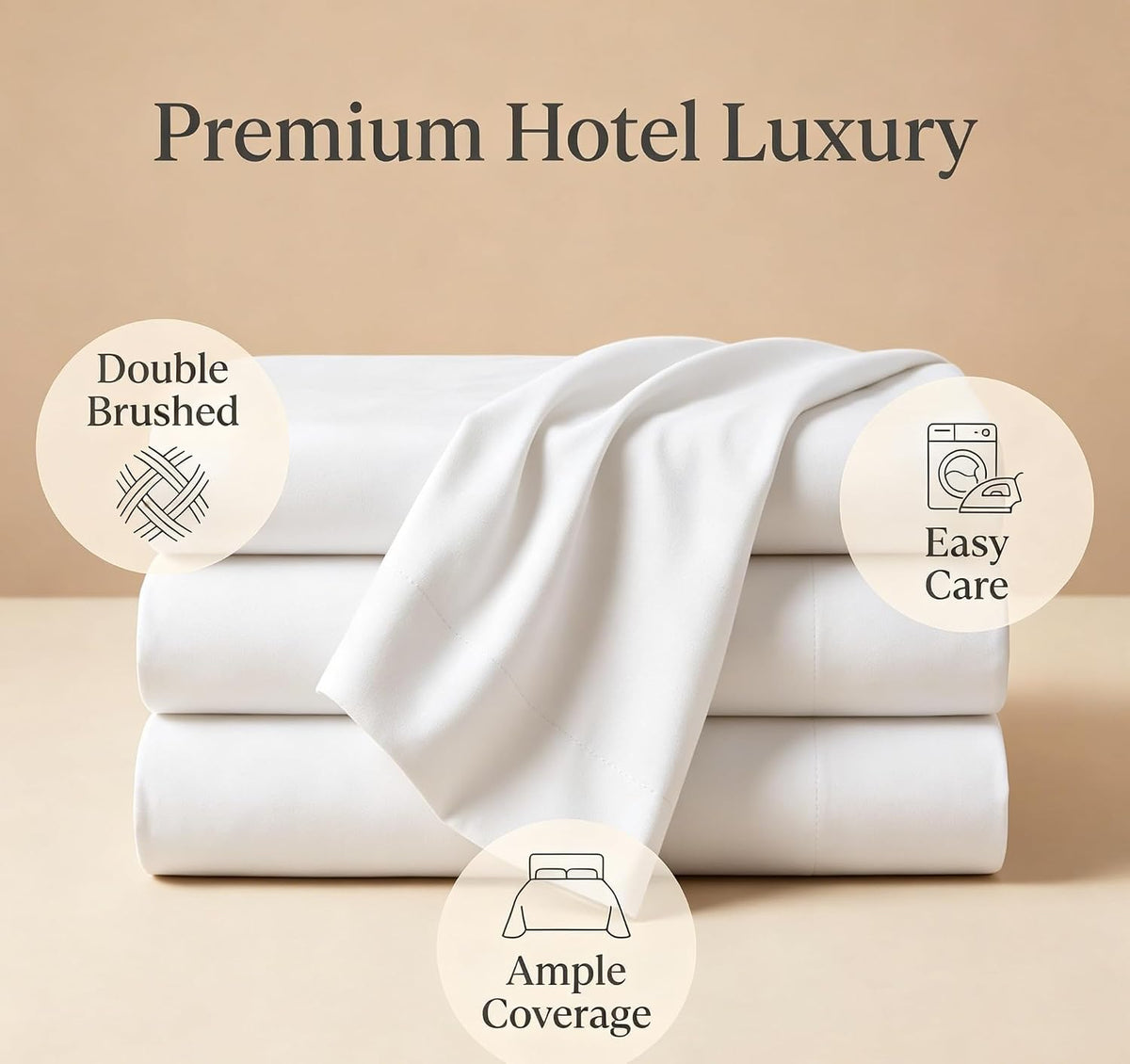 Flat Sheets 2 Pack - Hotel Quality Flat Bed Sheets - Brushed Microfiber - Ultra Soft & Breathable - Wrinkle-Free - Easy Care - Flat Sheets Only (White, Twin-2Pack)
