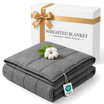 Smart Queen Weighted Blanket for Adults 60” x 80” with Box 20lbs