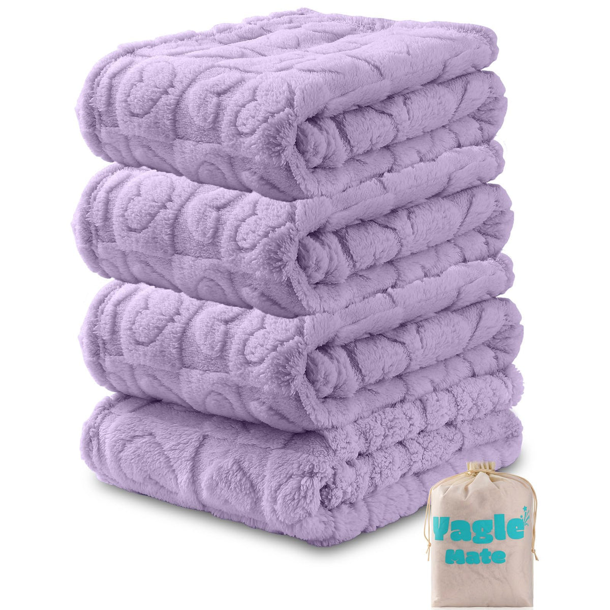 4 Pcs Baby Blankets, Fluffy Small Crib Baby Blankets for Boys, Fleece Checkered Blanket, Toddler Receiving Blankets 30×40