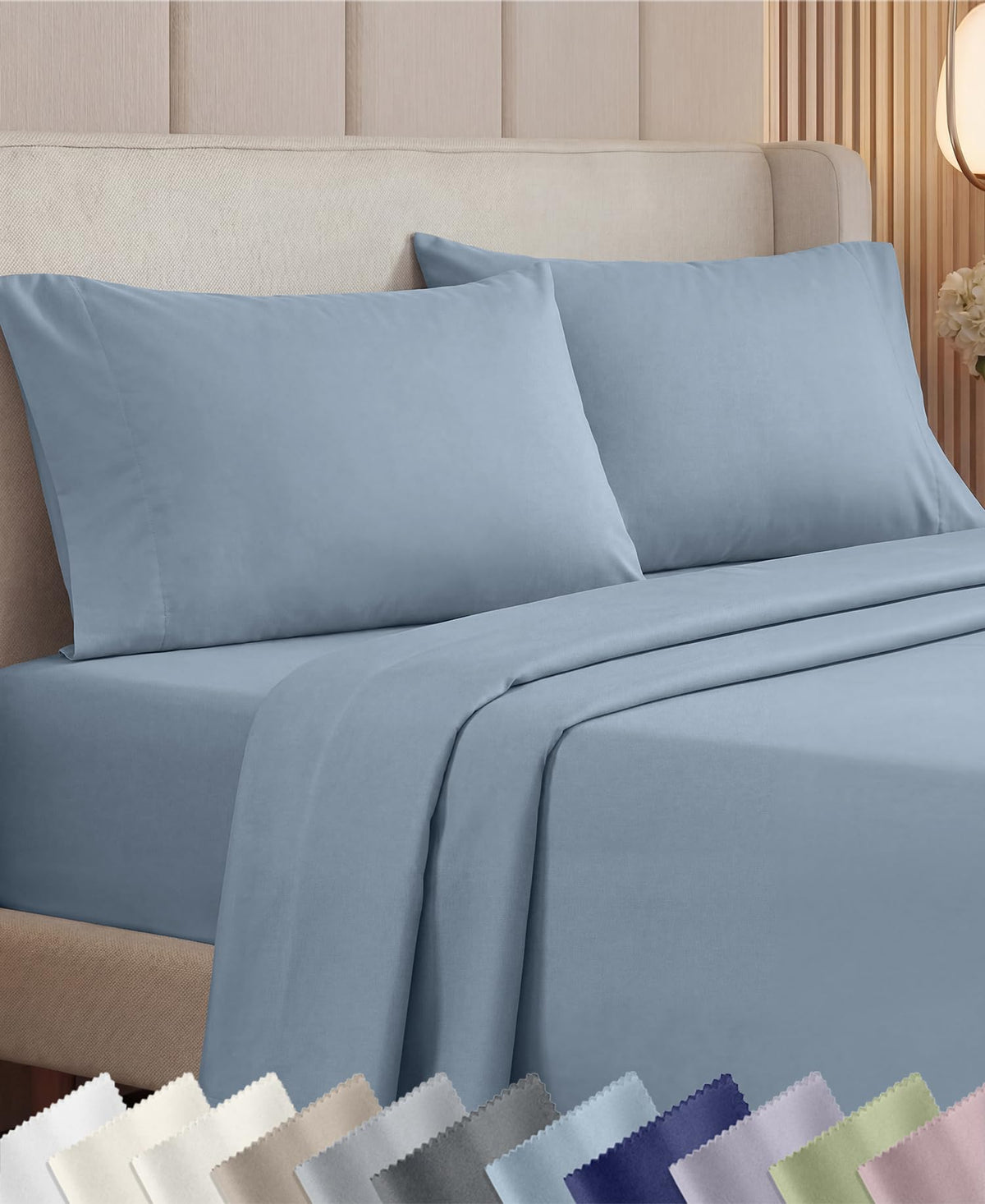California Design Den Luxury 1000 Thread Count King Size Sheets Set