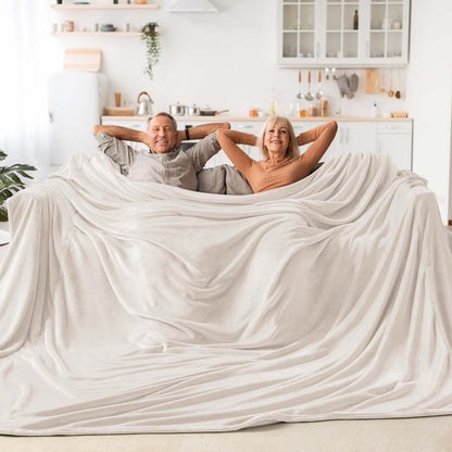 BEDELITE Fleece Blanket Soft Plush Throw for Couch Black 50"x60"
