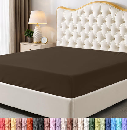 Pack of 6 Twin Fitted Sheet, Fits Up to 15 Inch Deep Pocket, White