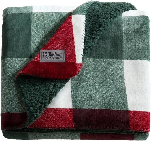 Eddie Bauer - Soft Reversible Throw Blanket for Bed & Couch, 50 x 70